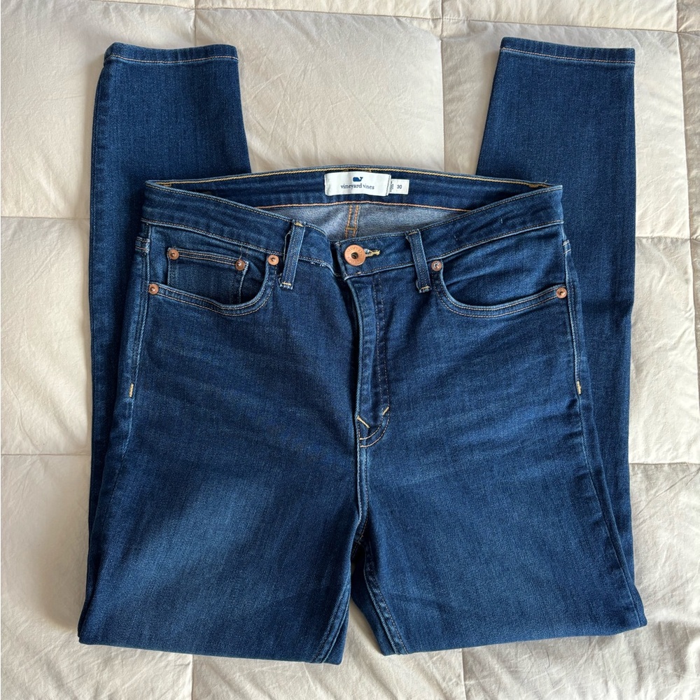 Vineyard Vines High Rise Skinny Jeans - Picture 1 of 7